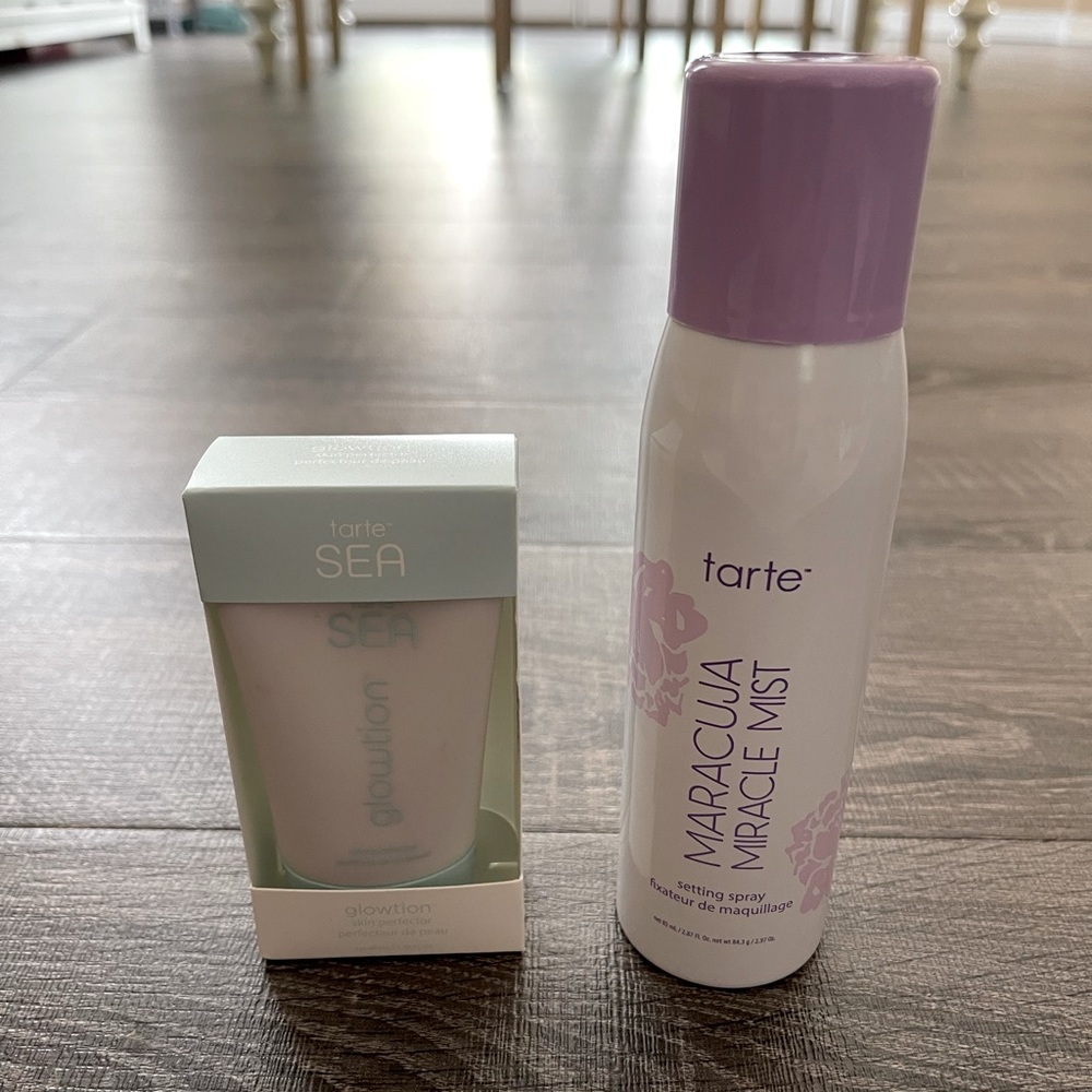 Tarte Glowtion Skin Perfector Primer & Maracuja Miracle Mist Setting Spray